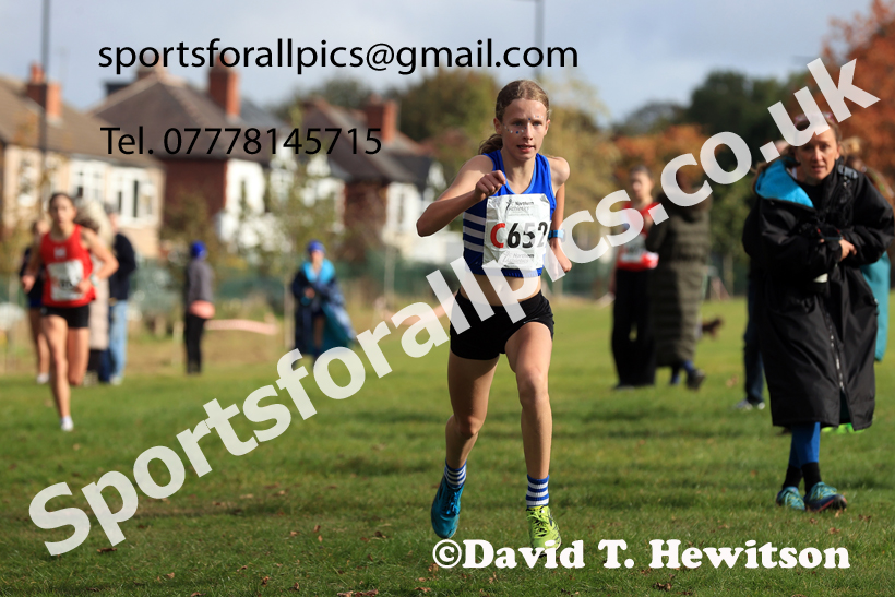 Girls Under-16s 2026 Northern Cross Country Relays, Graves Park, Sheffield. Photo: David T. Hewitson/Sports for All Pics
